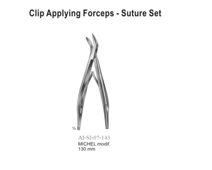 Michel modif clip applying forceps